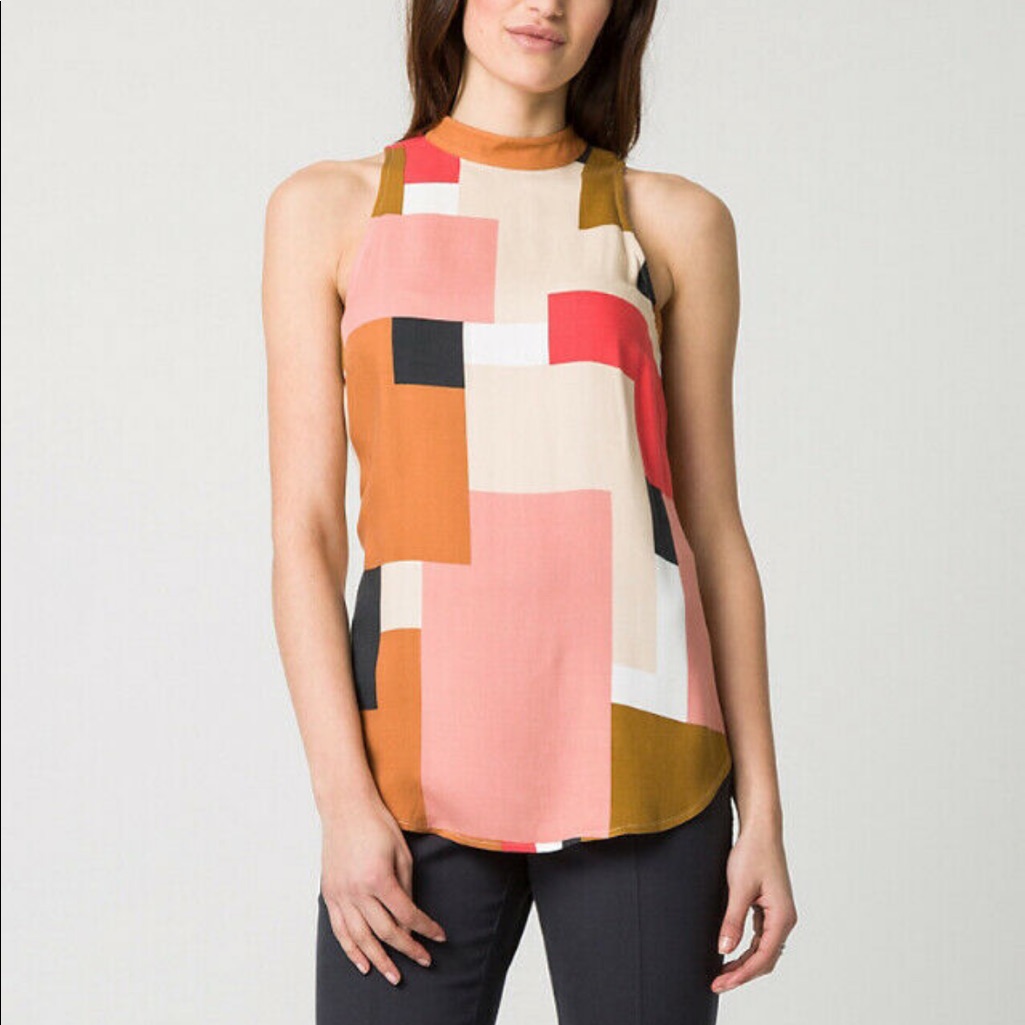 Mock Neck Blouse